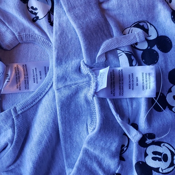 Disney Baby Mickey Mouse Sweat Set Size 12M NWT - Picture 6 of 7
